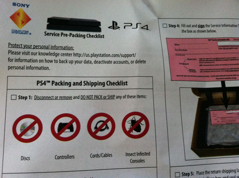 Illustration for article titled In Which I Send My PS4 in for Repair